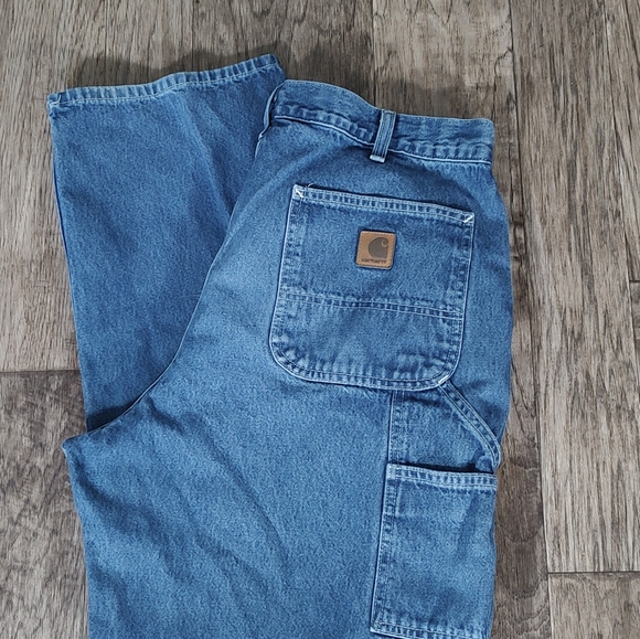 Carhartt dungaree fit carpenter jeans Men's Size 38-32 - Picture 12 of 14